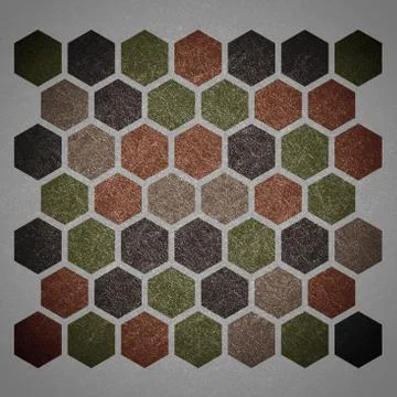 Grunge geometric hexagon pattern Stock Illustration