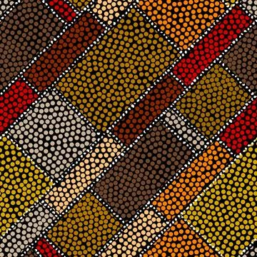 Grunge Geometric Vector Seamless Pattern made in ethnic style. African 스톡 일러스트