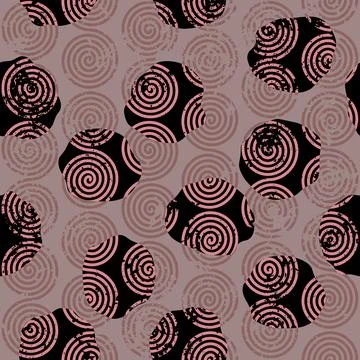 Grunge Geometric Vector Seamless Pattern made in ethnic style. African trad.. 스톡 일러스트