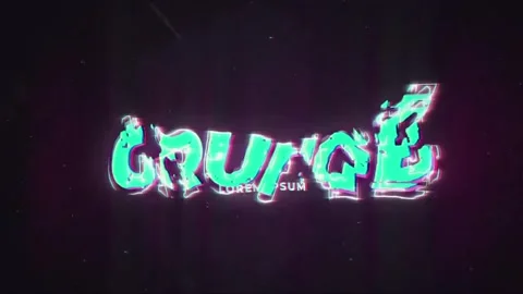 Grunge Glitch Intro &amp; Logo After Effects stock