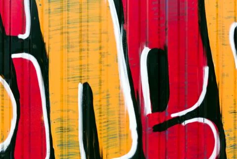 Grunge graffiti wall Stock Illustration