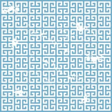 Grunge greek pattern Stock Illustration