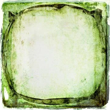 Grunge green abstract background Stock Illustration