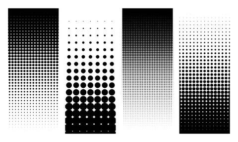 Grunge halftone distorted vertical shapes background design Stock Illustration