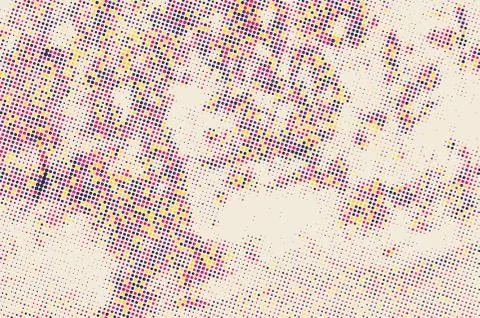 Grunge halftone dots background Stock Illustration