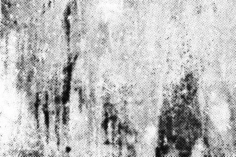 Grunge halftone dots vector texture overlay Stock Illustration