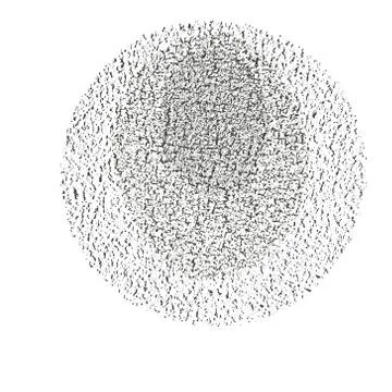 Grunge halftone drawing textures set. vector illustration Stock Illustration