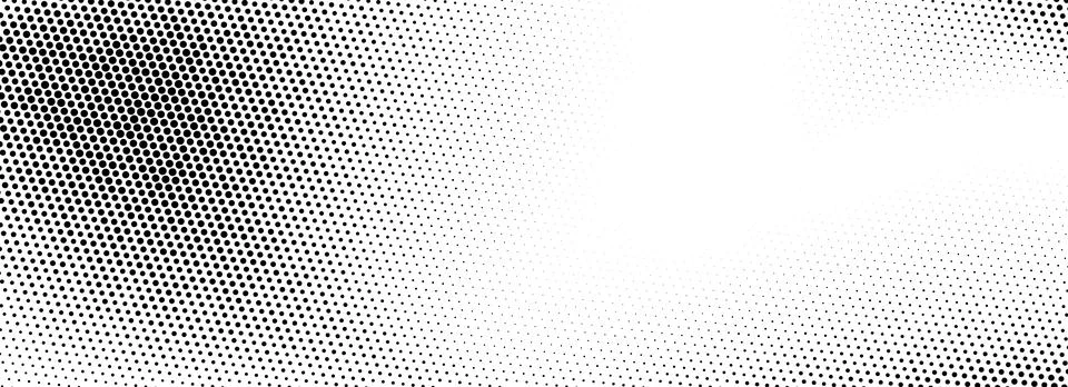 Grunge halftone gradient texture. Black weathered grit noise background. Retro Stock Illustration
