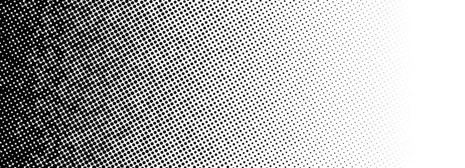 Grunge halftone gradient texture. Black pixelated backdrop. Weathered grit noise Stock Illustration