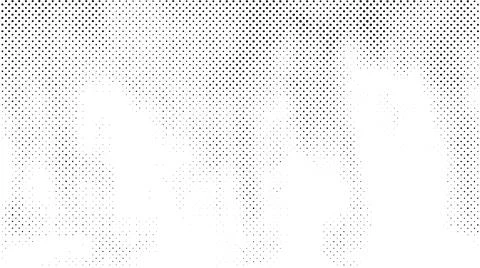 Grunge halftone texture. Comic pixelated spots and drops. Dirty white and black Stock Illustration