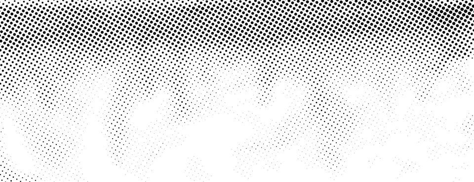 Grunge halftone texture. Comic pixelated spots and drops. Dirty white and black Stock Illustration
