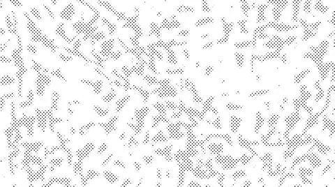 Grunge halftone texture. Comic pixelated spots. Dirty white and black canvas Stock Illustration