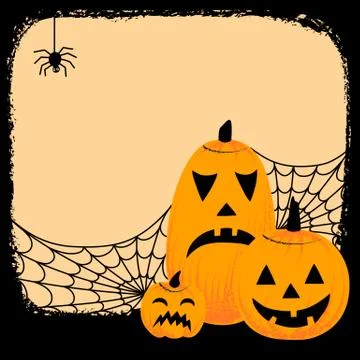 Grunge Halloween Background Stock Illustration