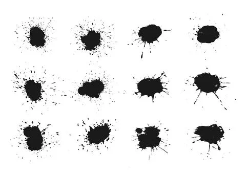 Grunge hand drawn textures vector set. brush strokes, graffiti brushstroke .. 스톡 일러스트