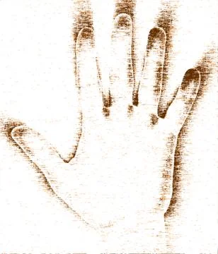 Grunge hand Stock-Illustration