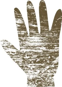 Grunge Hand Stock-Illustration