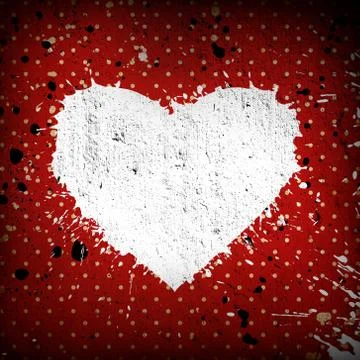 Grunge heart Stock Illustration
