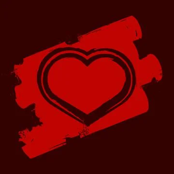 Grunge heart Stock Illustration