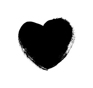 Grunge heart vector Stock Illustration