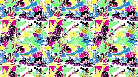 Grunge Hemp Rush – Vertical motion Stock Footage 306477271