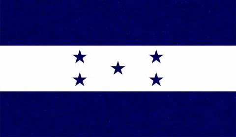 Grunge Honduras flag. Honduras flag with waving grunge texture. Stock Illustration