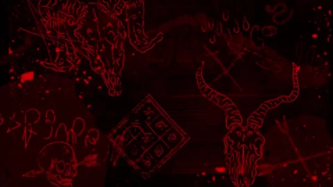 Grunge Horror Transitions Pack red for scary scenes Stock Footage 314128896