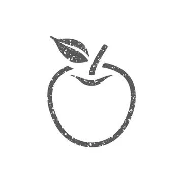 Grunge icon - Apple Stock Illustration