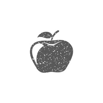 Grunge icon - Apple Stock Illustration