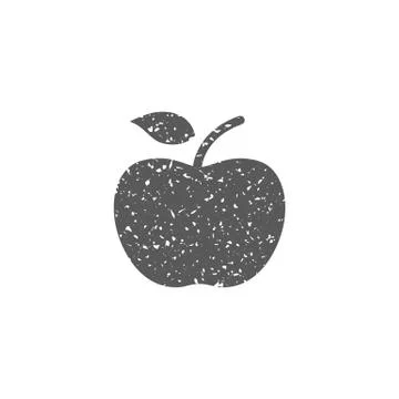 Grunge icon - Apple Stock Illustration