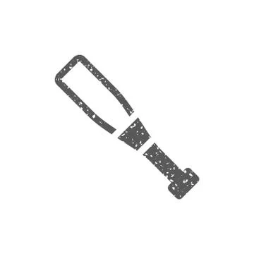 Grunge icon - Baseball bat Stock Illustration