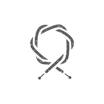 Grunge icon - Bicycle cable Stock Illustration
