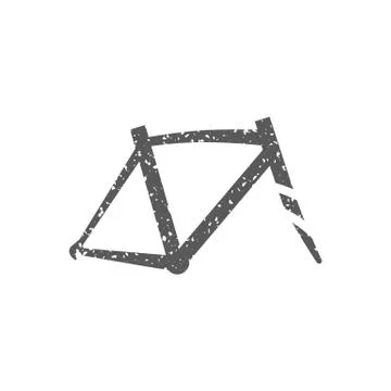 Grunge icon - Bicycle frame Stock Illustration