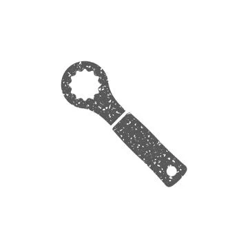 Grunge icon - Bicycle tools Stock Illustration