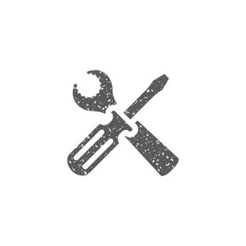 Grunge icon - Bicycle tools Stock Illustration