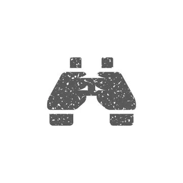 Grunge icon - Binocular Stock Illustration