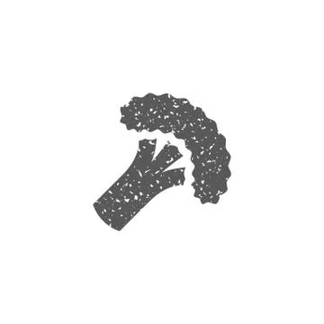 Grunge icon - Broccoli Stock Illustration