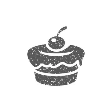 Grunge icon - Cake Stock Illustration
