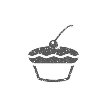 Grunge icon - Cake Stock Illustration
