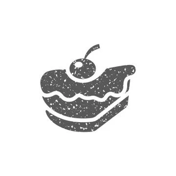 Grunge icon - Cake Stock Illustration