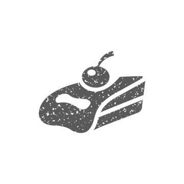 Grunge icon - Cake Stock Illustration
