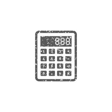 Grunge icon - Calculator Stock Illustration