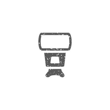 Grunge icon - Camera flash Stock Illustration