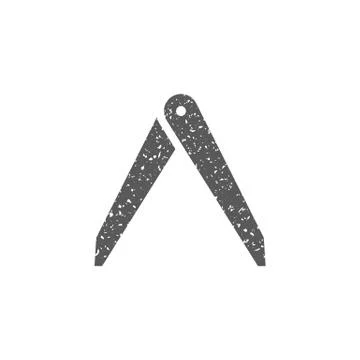 Grunge icon - Camera lens spanner Stock Illustration