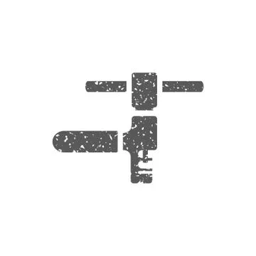 Grunge icon - Chain tool Stock Illustration