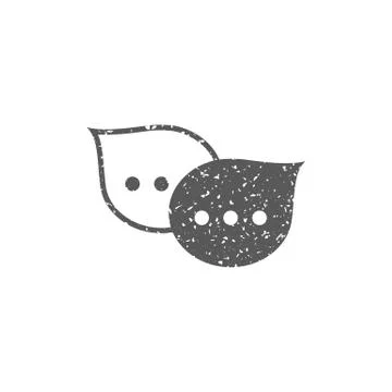 Grunge icon - Chatting Stock Illustration