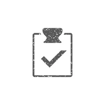 Grunge icon - Checklist Stock Illustration