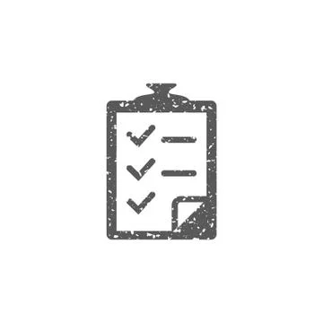 Grunge icon - Checklist Stock Illustration