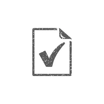 Grunge icon - Checkmark Stock Illustration