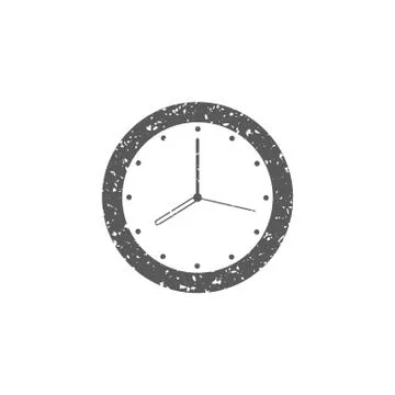 Grunge icon - Clock Stock Illustration