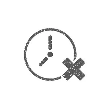 Grunge icon - Clock Stock Illustration